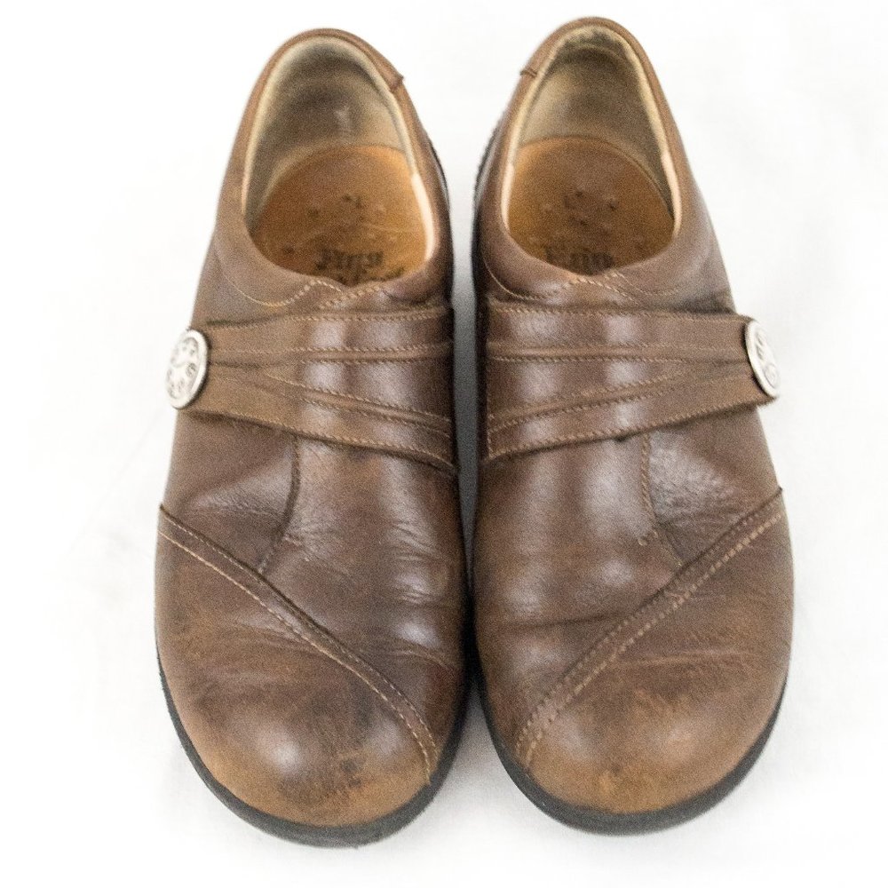 Finn Comfort Brown Leather Shoes 6 W Made in Germany UK 4 EU 36.5